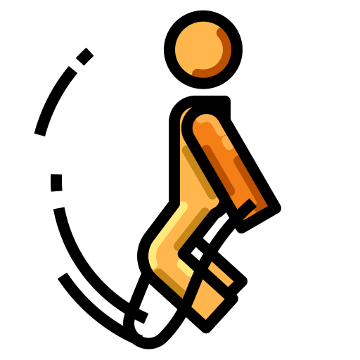person jumping rope with thick rope