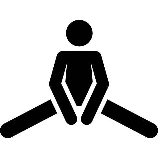 person stretching on floor