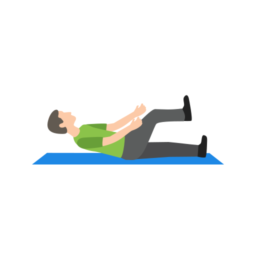 man doing yoga stretch